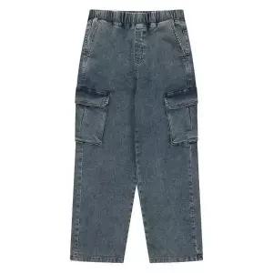 [에꼴리에] 세이브존03 공용 와이드 입체 카고 블루진  24C1207-BL (S23476212)
