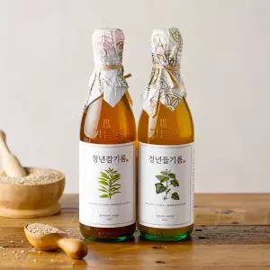 [전라도 청년] 통참깨 저온압착 100% 청년 참기름 350ml x 2병