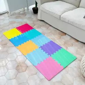 EVA 색동 퍼즐매트 놀이방매트10P 30cmX1.2cm