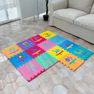 EVA 한글 한글놀이 퍼즐 놀이방매트 14P 30X30X1.2cm