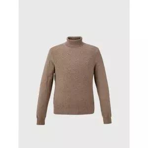 [롯데백화점]트레몰로 [트레몰로] 울 캐시미어혼방 롱터틀넥 투톤 목폴라 니트 TRNBF4Z9171