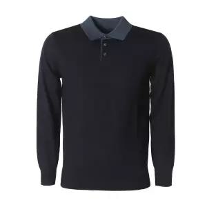 [롯데백화점]카운테스마라 울혼방 카라배색 폴로니트(B) CSTW3B1110N0