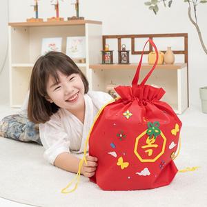 민화샵 복주머니 백팩 손가방 설날만들기 전통체험 DIY키트 꾸미기 만들기세트 미술재료