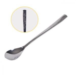 스텐매화 후식숟가락 예쁜숟가락 커피숟가락 커피수저 스텐수저 디저트스푼 티스푼-약14CM 10개SET