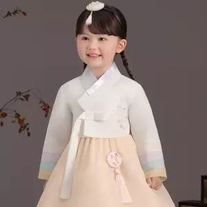 [보리보리/더예한복]QT894-나나살구 여아한복 아동한복