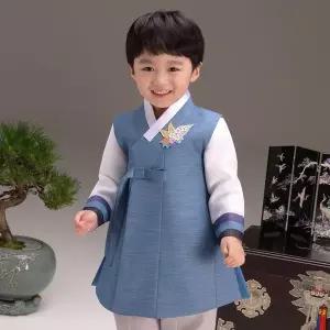 [보리보리/더예한복]QT510-청록수호 남아한복 아동한복