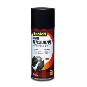 3M 스카치 얼룩 잔사 접착제 제거제 200ml 스티커 끈끈이 찌든때 스프레이 제거제