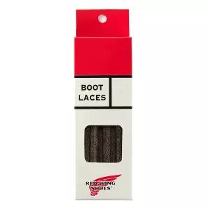 [레드윙] 플랫 왁스 신발끈 - 브라운