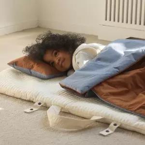 [콤마씨](대전신세계)실키코튼 투톤 낮잠이불+베개 세트(베개솜 포함)5color