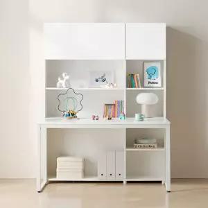 HM2046 필웰 스퀘어 전면책장책상세트 5단 1200