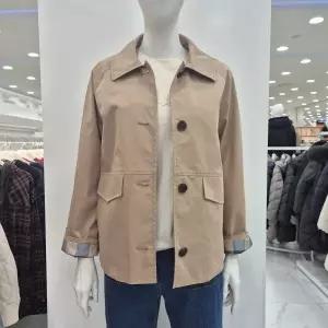 [프렐린]프렐린 소매배색 숏 트렌치/ROT251050_OD