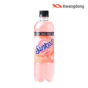 [본사직영] 썬키스트 제로 복숭아레몬 소다 600ml 12입