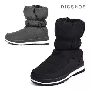[딕슈] 여성 퍼 안감 방한화 듀스포립 미들 털 패딩 부츠 4cm FWWZ300