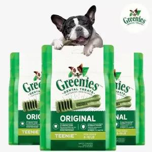 그리니즈 티니 1.02kg 강아지 덴탈껌(340g 3개)