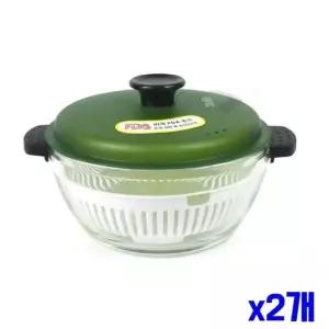 고품질 내열유리 1.5L x2개 렌지 오븐용 찜기 주방용품 계란 조리도구 (WFGTXAZ)