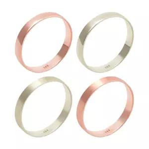 14K 평반지 유광 무광 로즈골드 샴페인골드 C타입