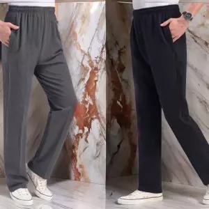 남성 검정 방한복 스판 겨울 바지