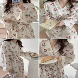 캐릭터 샤워 목욕랩가운 체리곰돌이