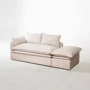 메종 앙리 패브릭 소파 2인용 스툴포함 TCU015