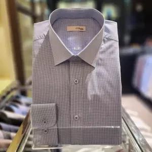 [듀퐁]남성 슬림핏 마이크로 체크 긴팔 남방 와이셔츠 (SE5SM_s