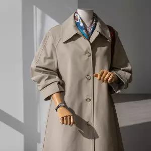 (안나앤플러스) A. 에펠 싱글 롱 트렌치[코트C1226H02] 빅사이즈