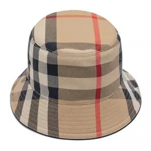 [버버리]체크 코튼 버킷햇 베이지 8050065 56277960