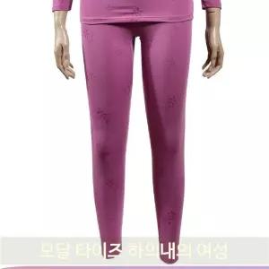 여성 레깅스 내의 부드러운 상의 잠옷 보온 속옷 플라워 모달타이즈 내복