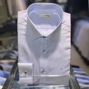 [듀퐁]남성 슬림핏 체크 패턴 긴팔 남방 와이셔츠 (SE5SM21LS31_s