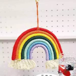 더굿샵 무지개 모빌 대형 무지개마크라메 아이방인테리어소품