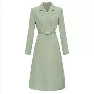 [보리보리/미니멈]MARIO더블버튼 플리츠 원피스 MYAAWO2190