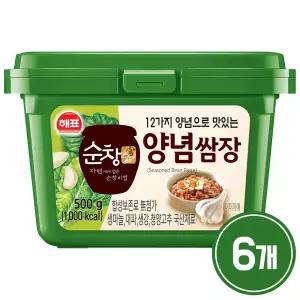 사조 해표 순창궁 12가지 양념쌈장 500g x 6개 / 장류