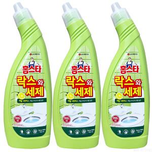 엘지생활건강 홈스타 락스와 세제 허벌시트러스 750ml 3개