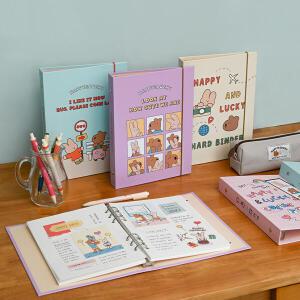 아트박스/모노라이크 해피앤럭키 하드 커버 A5 6공 바인더