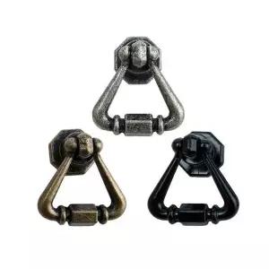 1구손잡이 팔각링 가구손잡이 흑색 WFHETAR