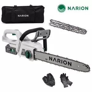 나리온 42V 16인치 무선 전기톱 풀세트 FNJ160R 충전 체인톱 전동톱