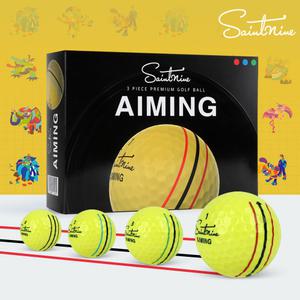세인트나인 골프공 3피스 에이밍 골프볼 2025 12개입