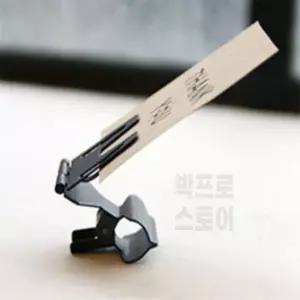 피피알 디자인 철제 경첩 쇼클립 검정 행거집게