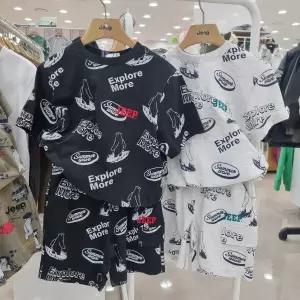 [지프키즈]전판 싱글 반팔 맨투맨세트 KP2TSU226TPU926_JK