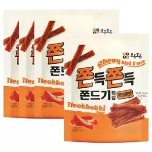 매콤달콤 쫀드기 튀김 떡볶이맛 61g 4개 술안주 간식 (WFHNYQ0)