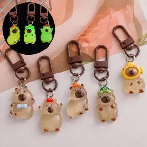 야광 카피바라 키링 키홀더 가방 열쇠고리 애착 선물 우정템