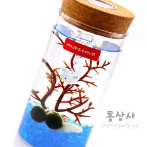 마리모 키우기 LED 유리병 수족관 수초키우기