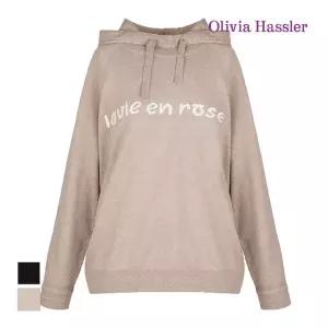[올리비아하슬러] 레터링 후드 니트_OHCSSW701