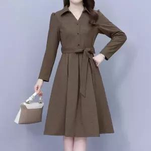 [퀸이즈][퀸이즈] [88까지]페스티 모직 스트링 미디 원피스