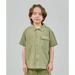 [보리보리/아웃도어프로덕츠 키즈]시어서커 반팔 셔츠 (카키) OD252ISH18_KHA