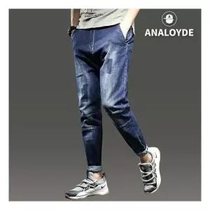 아날로이드 남성데님팬츠 빈티지 절개 스판 배기바지 조거 청바지 MPS1028694454