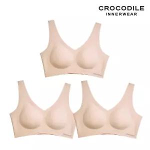 [크로커다일] 소프트 쿨인견 쉘론 패드일체형 V넥 브라 다크베이지 CDWBR5N11_3