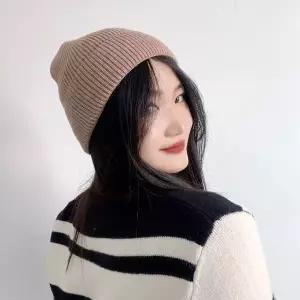 브라운 여성 비니 니트 해리모자 WFHQ8RI