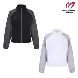 MASTER BUNNY 여성 백 플랩 배색 집업 점퍼 E1JP-291