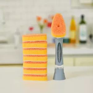  버블지니 세제디스펜서 스크럽 스틱수세미 번들 스틱+수세미2개