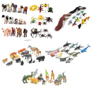 가축 곤충 공룡 정글 동물 바다 새 무독성 안전 피규어 중형 6종